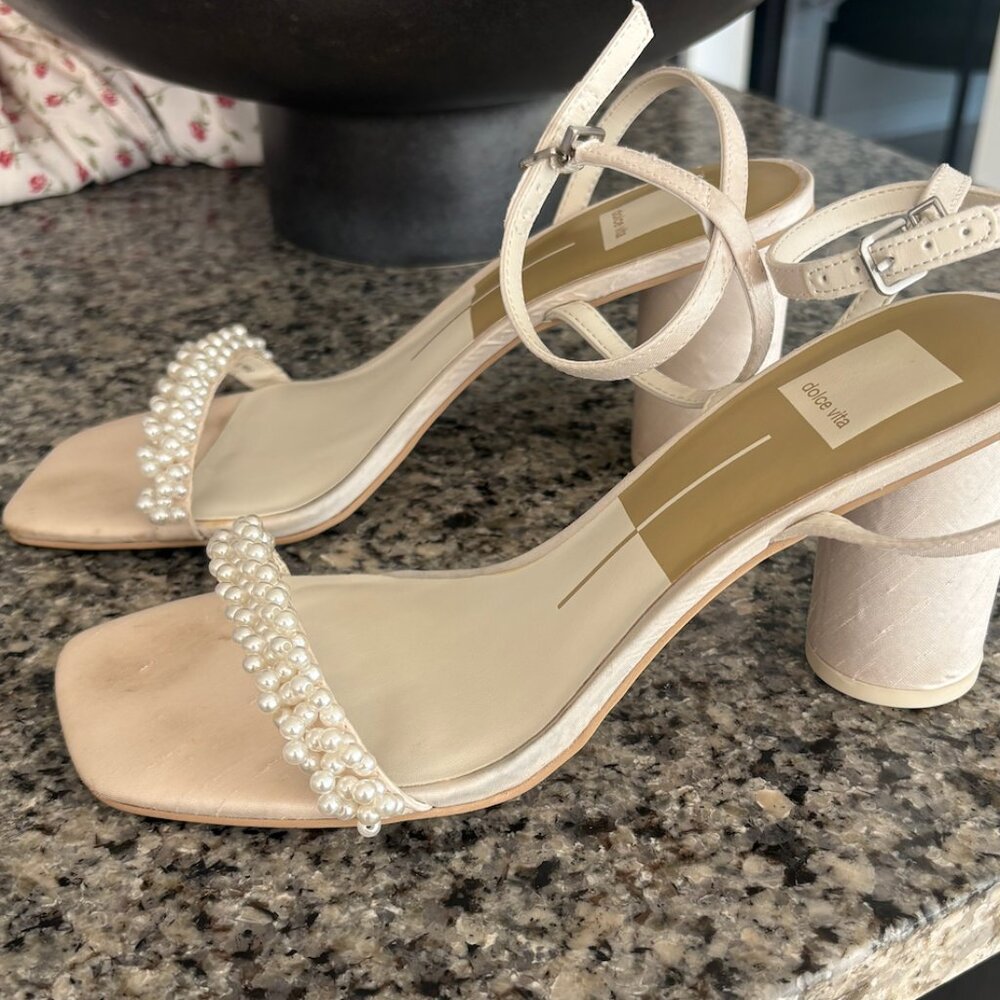 Dolce Vita Nory‑ Heels – Natural – Size 7.5